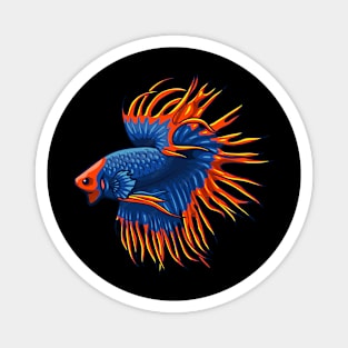 Fancy Siamese fighting fish Magnet